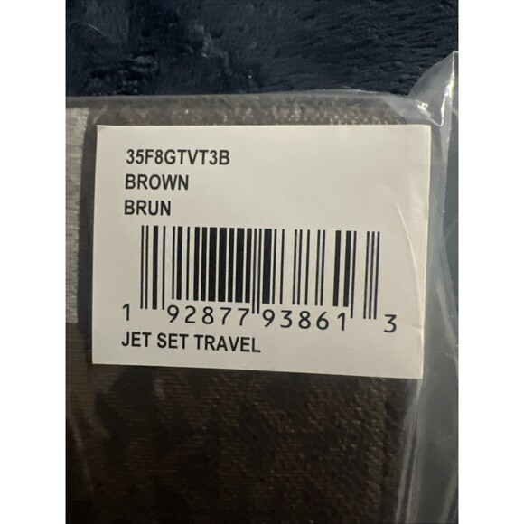 Michael Kors Jet Set Travel Large Zip Around Signature Leather Brown MK Wallet - Picture 3 of 14